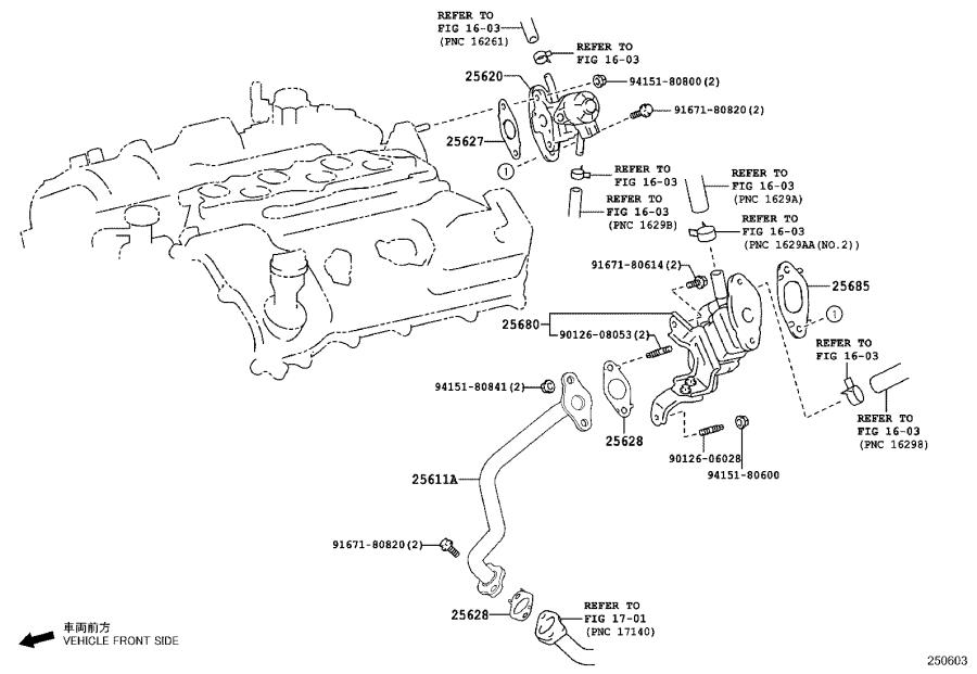 Lexus LC 500h Valve assembly, egr. System - 2562031100 | Rallye Lexus ...