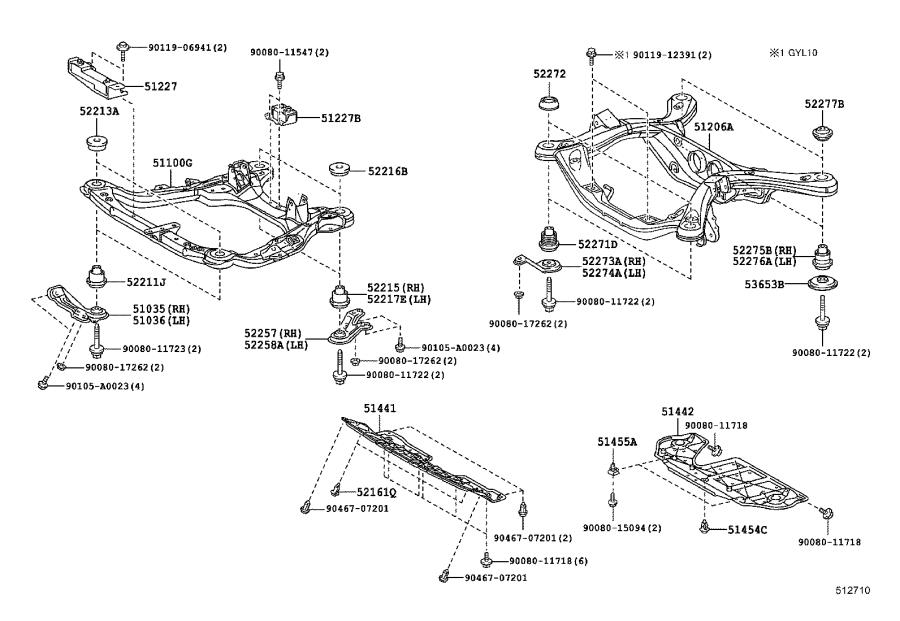 Lexus RX 350 Radiator Support Splash Shield. Cover, Engine Under, NO.2 ...