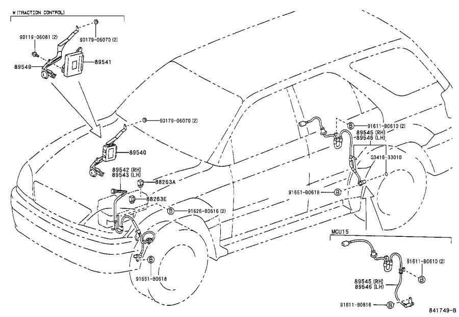 Lexus RX 300 Sensor, yawrate. Electrical - 8918350010 | Rallye Lexus