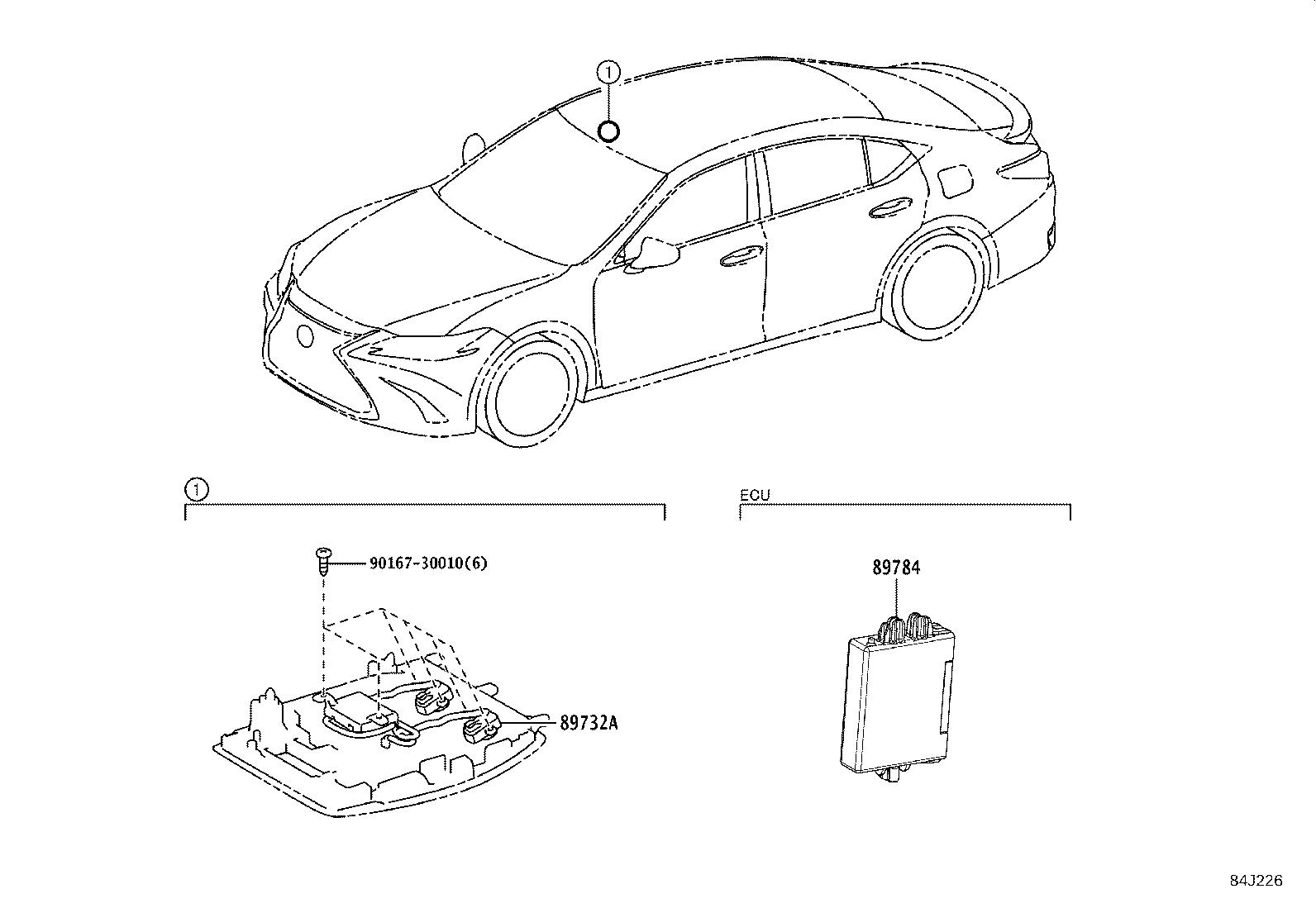 Theft sensor lexus