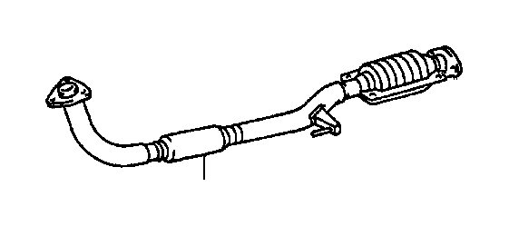 Lexus ES 300 Pipe assembly, exhaust, front - 1741020160 ...