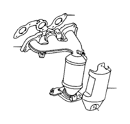 Lexus ES 300 Converter sub-assembly, exhaust manifold, no ...